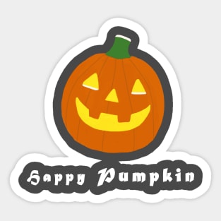 Happy Pumpkin Sticker